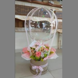 Light up helium style balloon Flower arrangement
